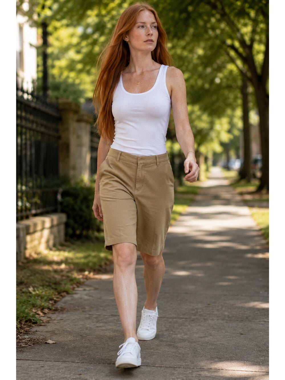 LR3307 Dockers Women's Bermuda Shorts Tan Size 20W
